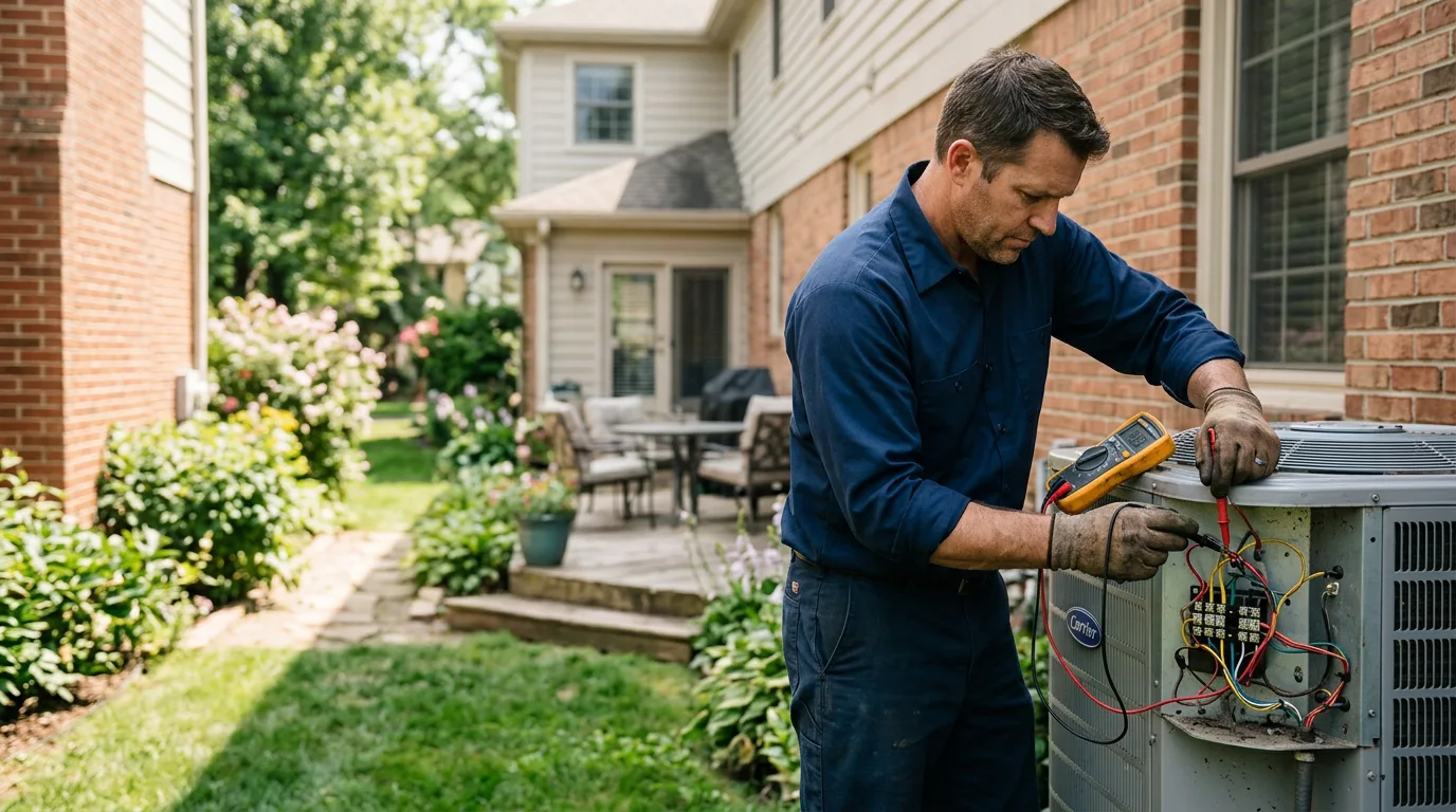 HVAC technician working near Hye, TX